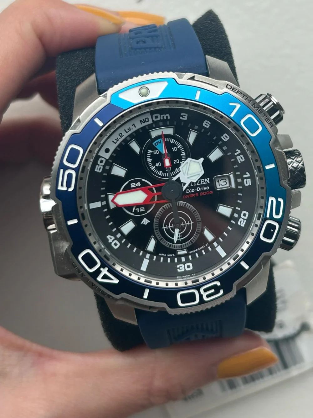 Citizen Promaster Aqualand Dive Chronograph with Extra Blue Strap